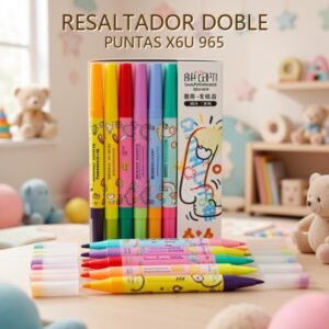 RESALTADOR DOBLE PUNTAS X6U 965