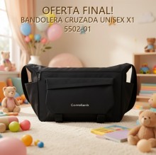 BANDOLERA CRUZADA UNISEX X1 5502-01