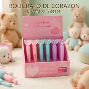 BOLIGRAFO DE CORAZON 0.7MM X1 7341(4)