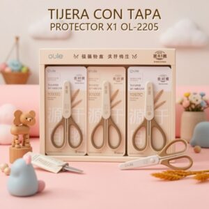 TIJERA CON TAPA PROTECTOR X1 OL-2205