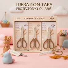 TIJERA CON TAPA PROTECTOR X1 OL-2205