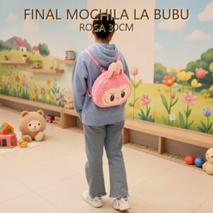 MOCHILA LA BUBU ROSA 30CM