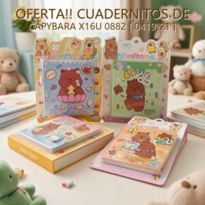 CUADERNITOS DE CAPYBARA X16U 0882 [ 0419-21 ]
