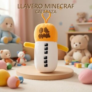 LLAVERO MINECRAF CALABAZA