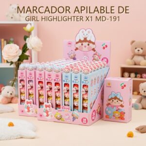MARCADOR APILABLE DE GIRL HIGHLIGHTER X1 MD-191