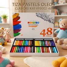 TIZA PASTELS OLEOS CLASICAS X48 HY8002-48