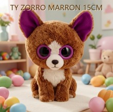 TY ZORRO MARRON 15CM