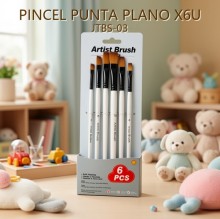 PINCEL PUNTA PLANO X6U JTBS-03