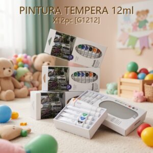 PINTURA TEMPERA 12ml X12pc [G1212]