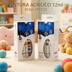 PINTURA ACRILICO 12ml X12pc [A1212]