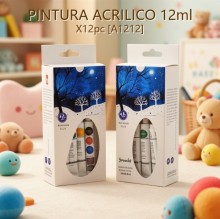 PINTURA ACRILICO 12ml X12pc [A1212]