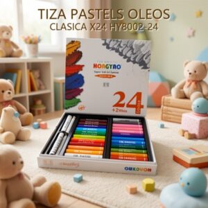 TIZA PASTELS OLEOS CLASICA X24 HY8002-24