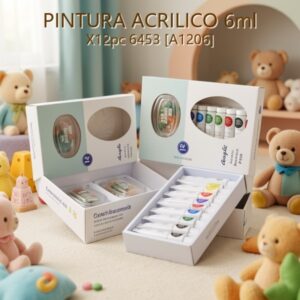 PINTURA ACRILICO 6ml X12pc 6453 [A1206]