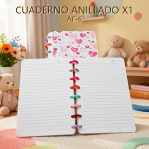 CUADERNO ANILLADO X1 AF-6