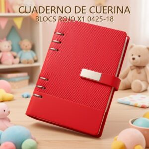 CUADERNO DE CUERINA BLOCS ROJO X1 0425-18