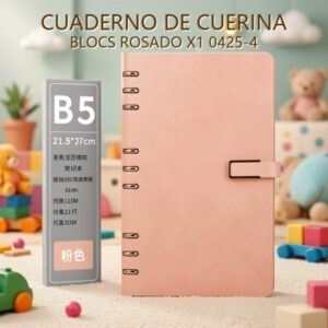 CUADERNO DE CUERINA BLOCS ROSADO X1 0425-4