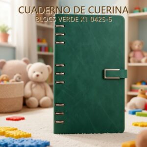 CUADERNO DE CUERINA BLOCS VERDE X1 0425-5
