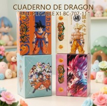 CUADERNO DE DRAGON BALL PLEGABLE X1 BC-707-11