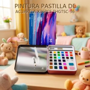 PINTURA PASTILLA DE ACUARELA X36PCS THGTSC-36