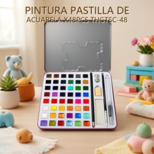 PINTURA PASTILLA DE ACUARELA X48PCS THGTSC-48