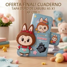 CUADERNO TAPA DURO DE LABUBU A5 X1 AF-LBB-1