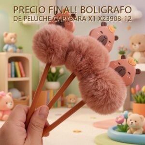 BOLIGRAFO DE PELUCHE CAPYBARA X1 X23908-12