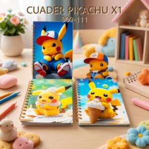 CUADER PIKACHU X1 909-111