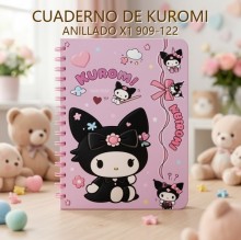CUADERNO DE KUROMI ANILLADO X1 909-122