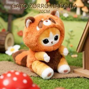 GATO ZORRO NARANJA 20CM