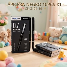 LAPICERA NEGRO 10PCS X1 CS-G104-10