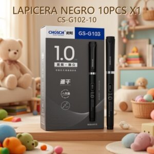 LAPICERA NEGRO 10PCS X1 CS-G102-10