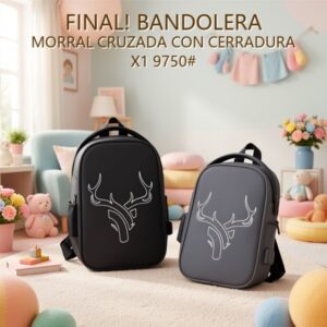 BANDOLERA MORRAL CRUZADA CON CERRADURA X1 9750#