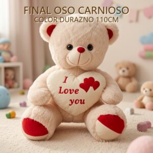 FINAL OSO CARNIOSO COLOR DURAZNO 110CM
