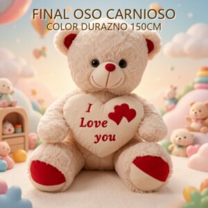 FINAL OSO CARNIOSO COLOR DURAZNO 150CM