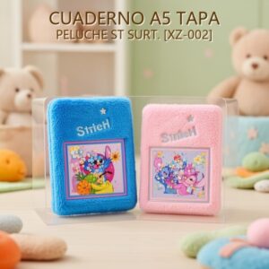 CUADERNO A5 TAPA PELUCHE ST SURT. [XZ-002]