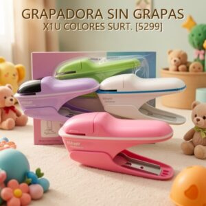 GRAPADORA SIN GRAPAS X1U COLORES SURT. [5299]