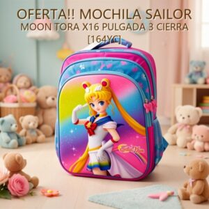 MOCHILA SAILOR MOON TORA X16 PULGADA 3 CIERRA [164YC]
