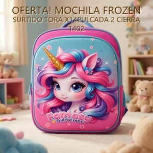 MOCHILA FROZEN SURTIDO TORA X14PULCADA 2 CIERRA 1402