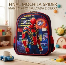 MOCHILA SPIDER MAN TORA X14PULCADA 2 CIERRA [1402]