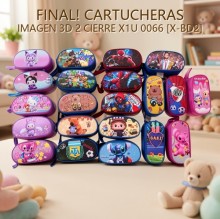 CARTUCHERAS IMAGEN 3D 2 CIERRE X1U 0066 [X-BD2]