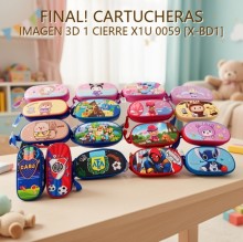 CARTUCHERAS IMAGEN 3D 1 CIERRE X1U 0059 [X-BD1]