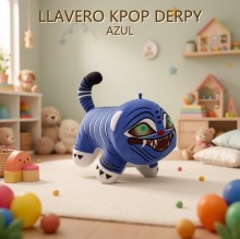 LLAVERO KPOP DERPY AZUL