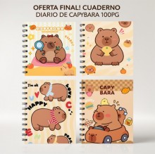 CUADERNO DIARIO DE CAPYBARA 100PG [BOCH24342]