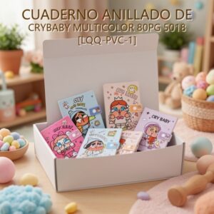 CUADERNO ANILLADO DE CRYBABY MULTICOLOR 80PG 5018 [LQQ-PVC-1]