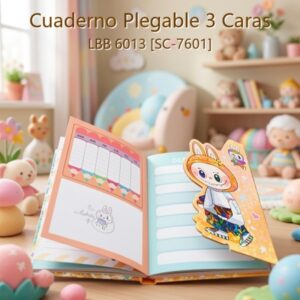 Cuaderno Plegable 3 Caras LBB 6013 [SC-7601]