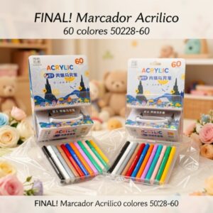 Marcador Acrilico 60 colores 50228-60