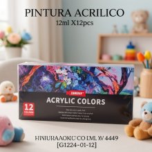 PINTURA ACRILICO 12ml X12pcs 4449 [G1224-01-12]
