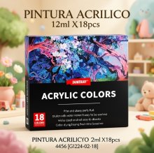PINTURA ACRILICO 12ml X18pcs 4456 [G1224-02-18]