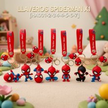 LLAVEROS SPIDERMAN X1 [HA001-2-3-4-5-6-7]