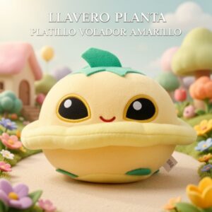 LLAVERO PLANTA PLATILLO VOLADOR AMARILLO